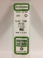Evergreen Scale Models EVE225 Styrene 5/32 in Tube (4pc)
