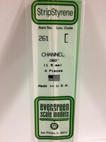 Evergreen Scale Models EVE261 Styrene .060 Channel (4pc)