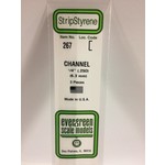 Evergreen Scale Models EVE267 Styrene 1/4'' Channel (3pc)