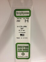 Evergreen Scale Models EVE282 Styrene .080 H-Column (4pc)