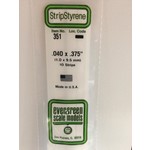 Evergreen Scale Models EVE351 Styrene .040x.375 Strip (10pc)
