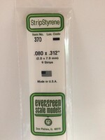 Evergreen Scale Models EVE370 Styrene .080x.312 Strip (9pc)