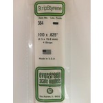 Evergreen Scale Models EVE384 Styrene .100x.625 Strip (4pc)