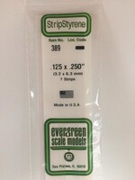 Evergreen Scale Models EVE389 Styrene .125x.250 Strip (7pc)