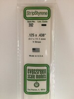 Evergreen Scale Models EVE392 Styrene .125x.438 Strip (5pc)