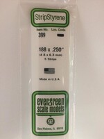 Evergreen Scale Models EVE399 Styrene .188x.250 Strip (6pc)