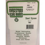 Evergreen Scale Models EVE4040 Styrene .040 V-Groove Sheet