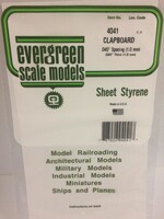 Evergreen Scale Models EVE4041 Styrene .040 Clapboard Sheet