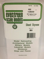 Evergreen Scale Models EVE4060 Styrene .040 V-Groove Sheet