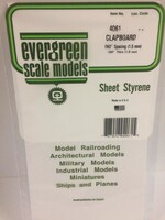 Evergreen Scale Models EVE4061 Styrene .040 Clapboard Sheet
