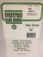 Evergreen Scale Models EVE4062 Styrene .040 Novelty Sheet