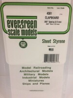 Evergreen Scale Models EVE4081 Styrene .040 Clapboard Sheet