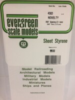 Evergreen Scale Models EVE4083 Styrene .040 Novelty Sheet