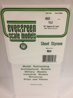 Evergreen Scale Models EVE4503 Styrene 1/8'' Tile Squares Sheet