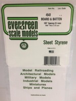 Evergreen Scale Models EVE4543 Styrene .040 Board & Batten Sheet