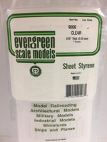 Evergreen Scale Models EVE9006 Styrene .010 Clear Sheet (2pc)