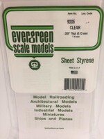 Evergreen Scale Models EVE9005 Styrene .005 Clear Sheet (3pc)