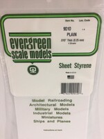 Evergreen Scale Models EVE9010 Styrene .010 Plain Sheet (4pc)