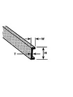 Plastruct PLA90042 Styrene ABS 3/32" Channel