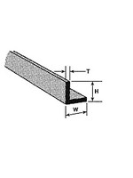 Plastruct PLA90008 Styrene ABS 3/8 inch Angle