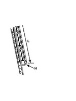 Plastruct PLA90431 Styrene ABS HO Ladder with Safety Cage