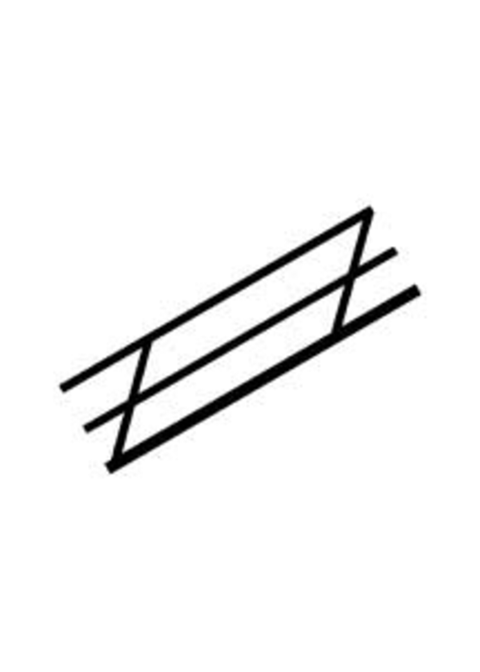 Plastruct PLA90484 Styrene ABS #1 Stair Rail