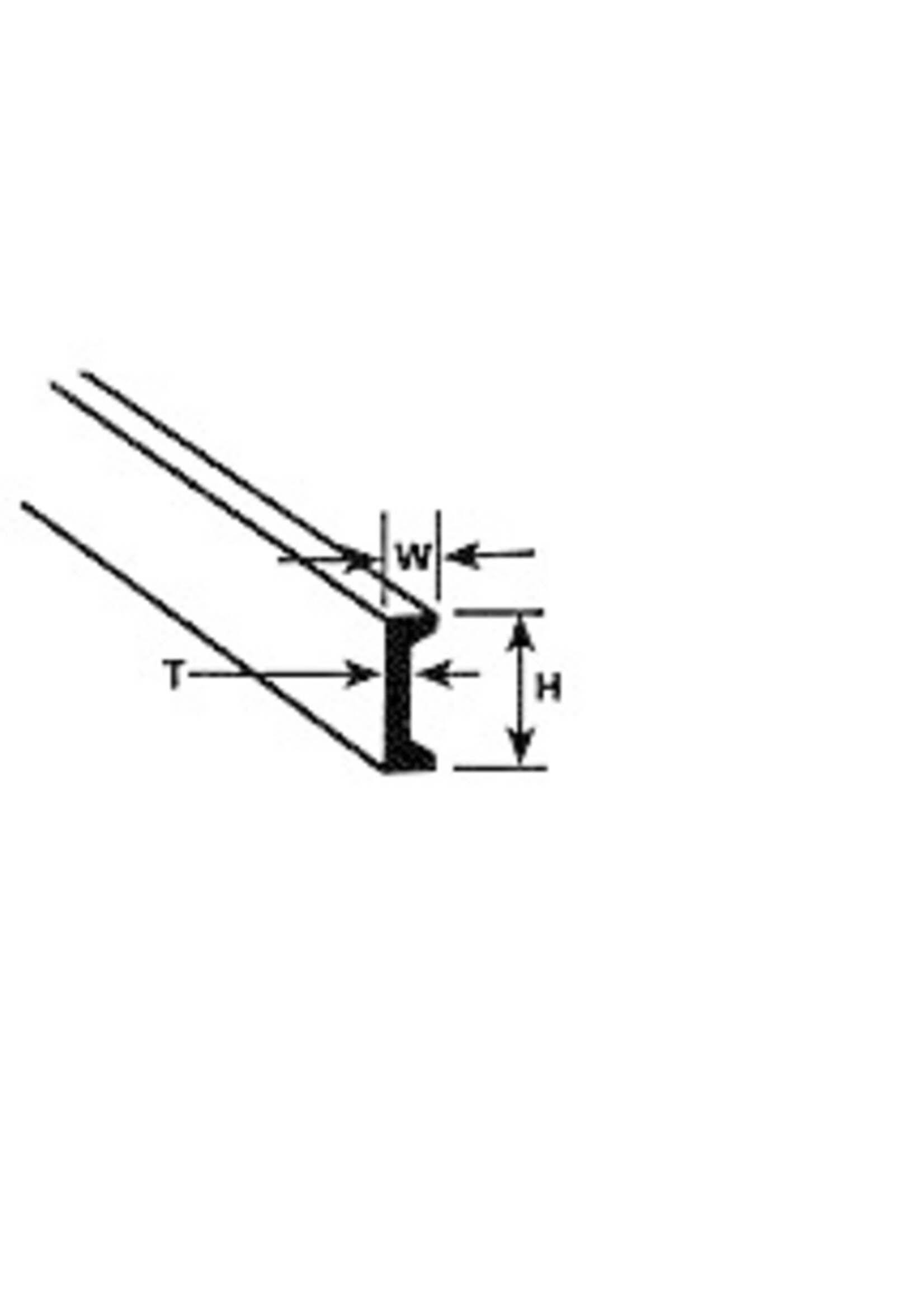 Plastruct PLA90531 Styrene Channel