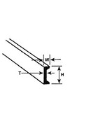 Plastruct PLA90534 Styrene 5/32in Channel