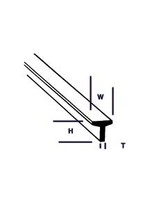 Plastruct PLA90562 Styrene Tee