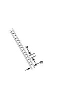 Plastruct PLA90676 Styrene 1/16 Ladder