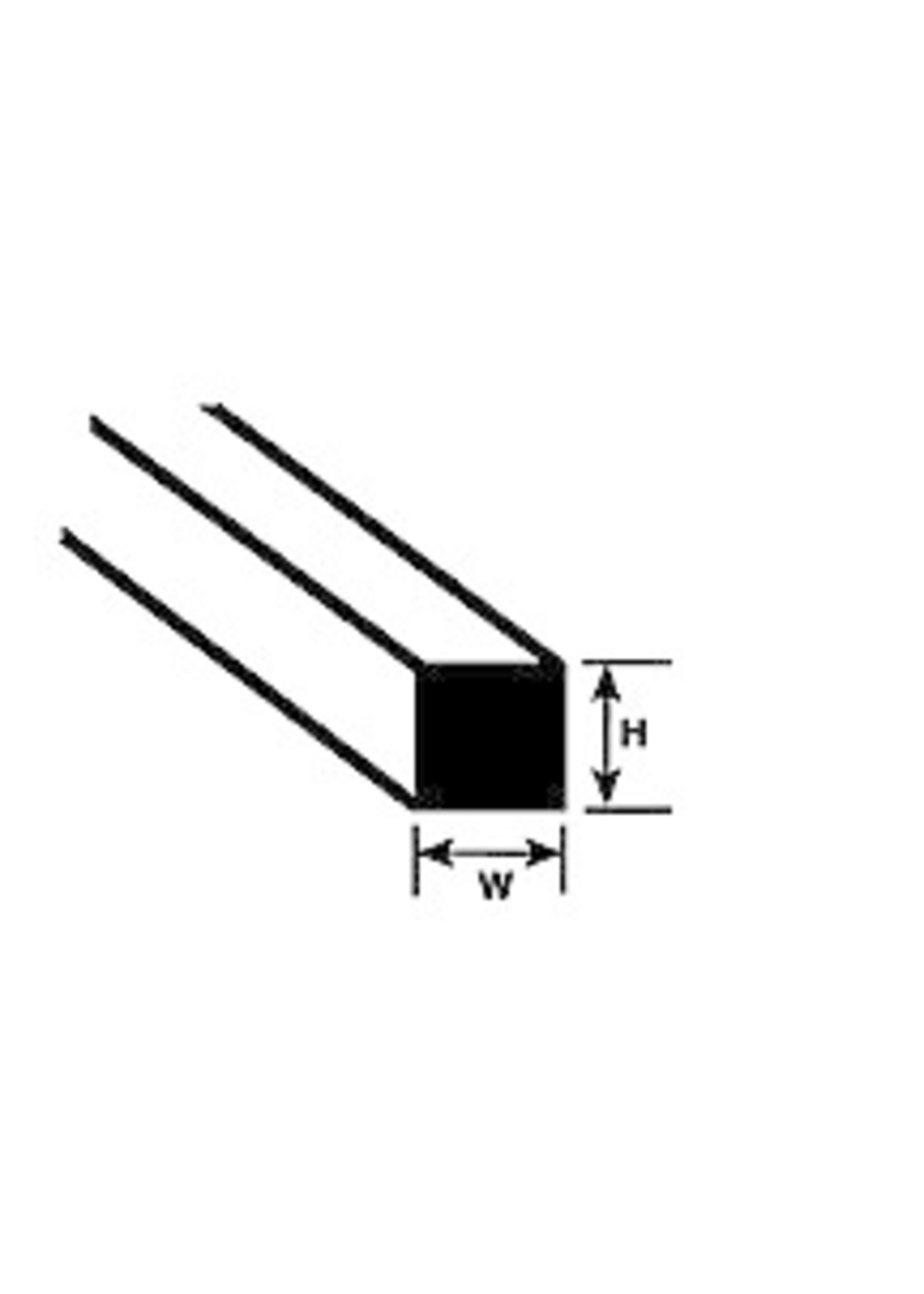 Plastruct PLA90730 Styrene Square Rod