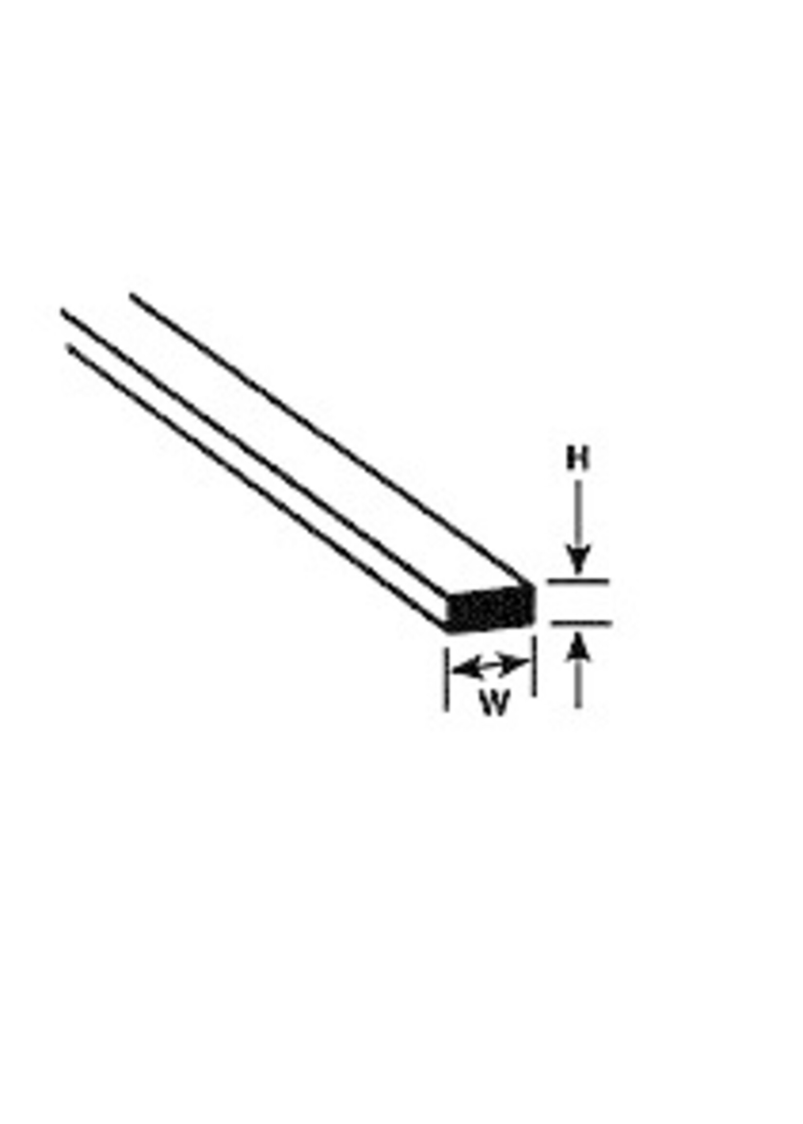Plastruct PLA90747 Styrene Strip