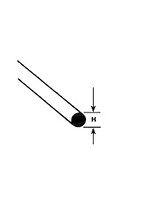 Plastruct PLA90860 .100 Round Styrene Rod