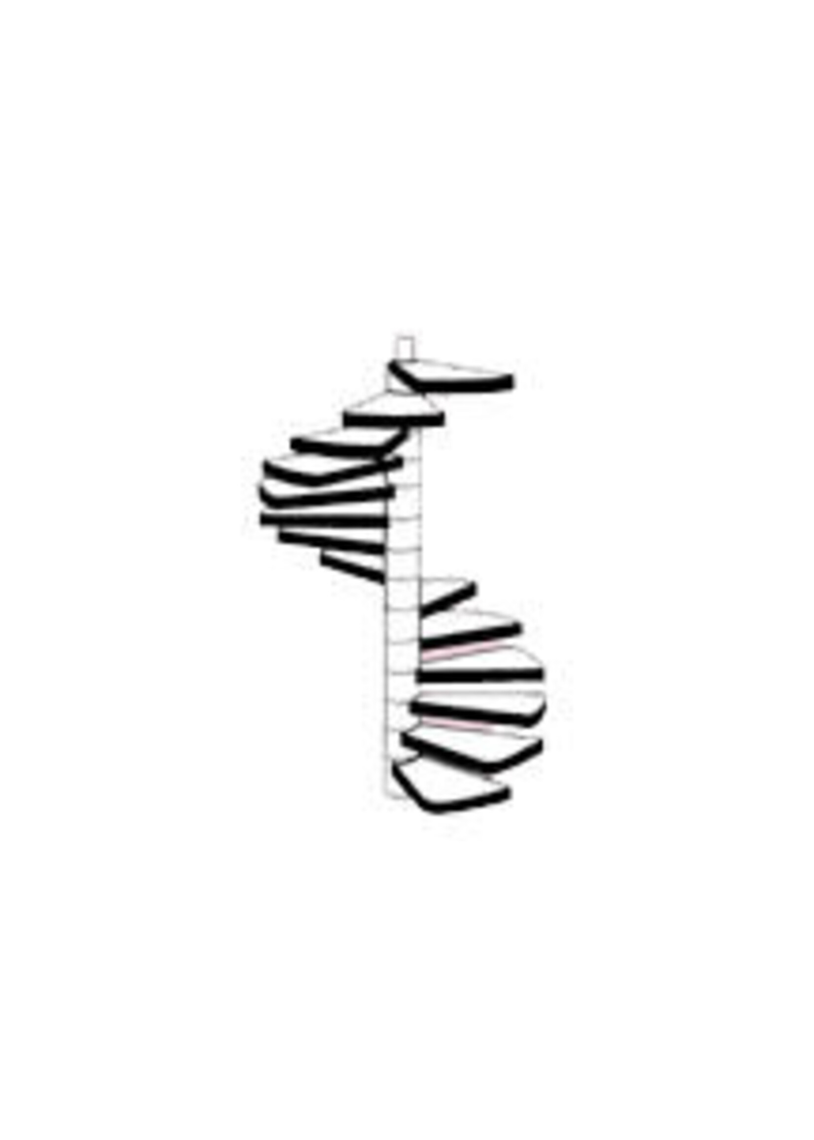Plastruct PLA90946 Styrene G Scale Spiral Staircase