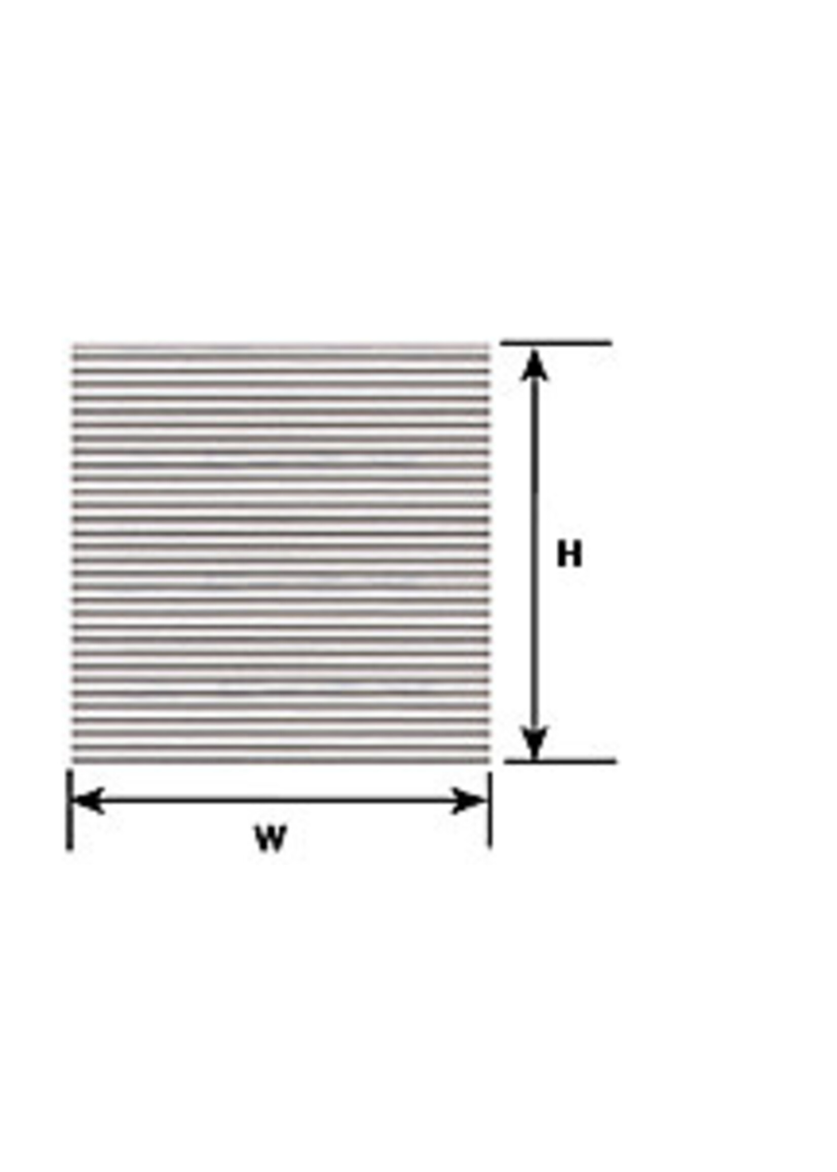 Plastruct PLA91510 Corrugated Siding Patterned Sheet