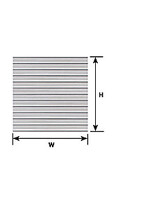 Plastruct PLA91511 Ribbed Roof Sheet