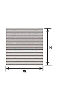 Plastruct PLA91519 O Corrugated Siding Sheet