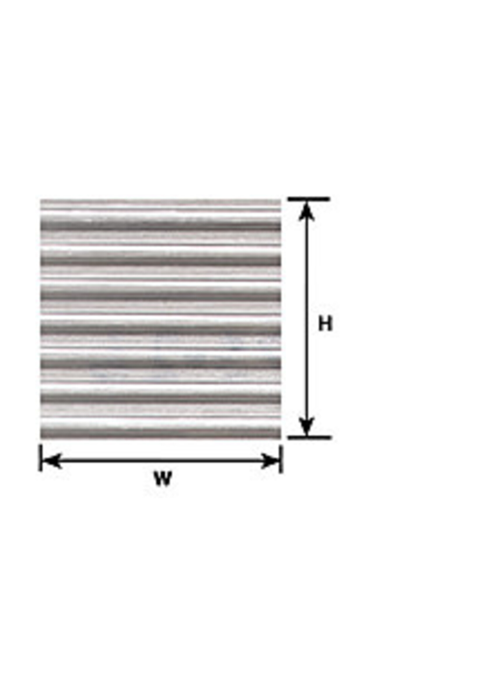 Plastruct PLA91520 Corrugated Siding Sheet