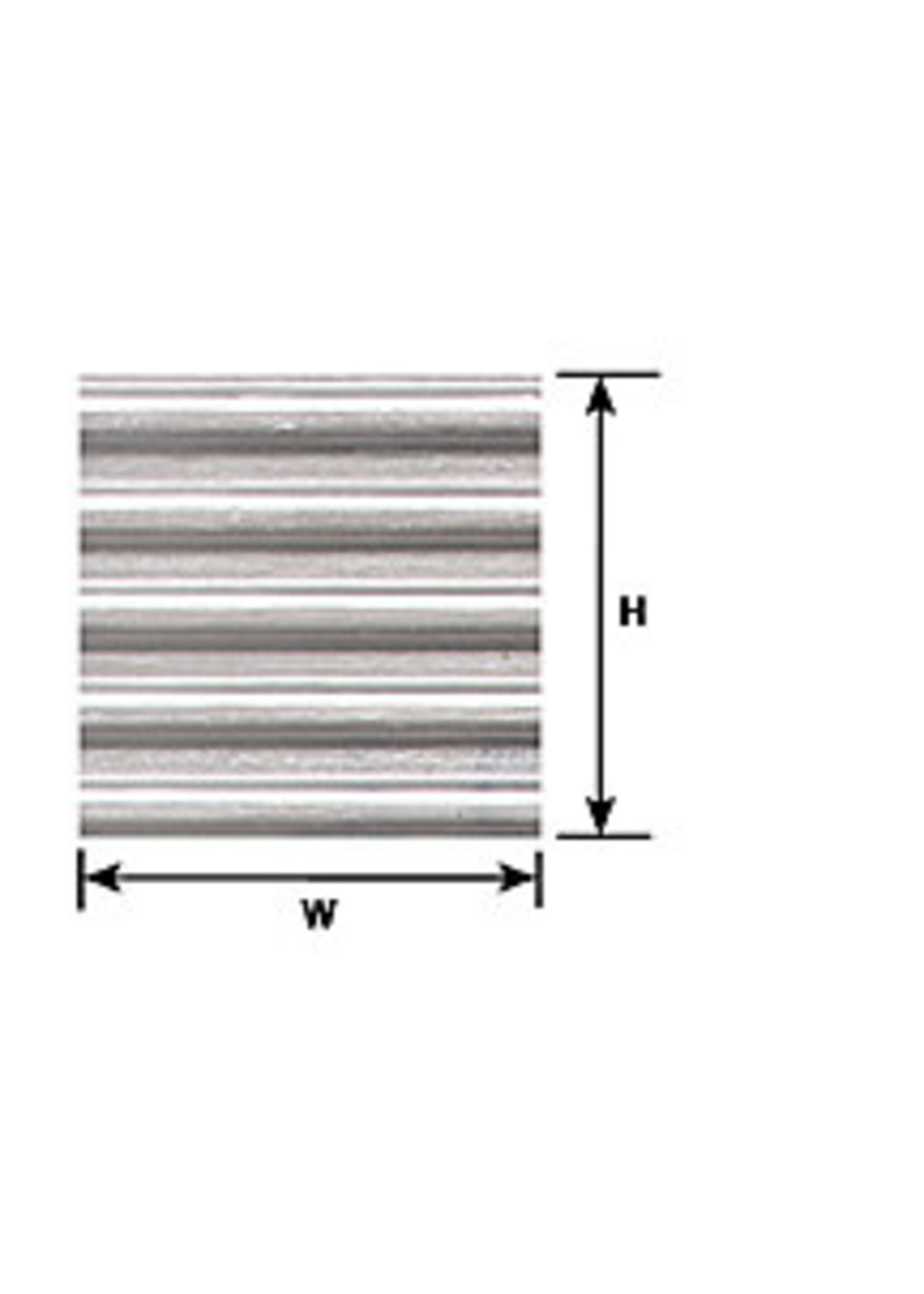 Plastruct PLA91521 Corrugated Siding Sheet