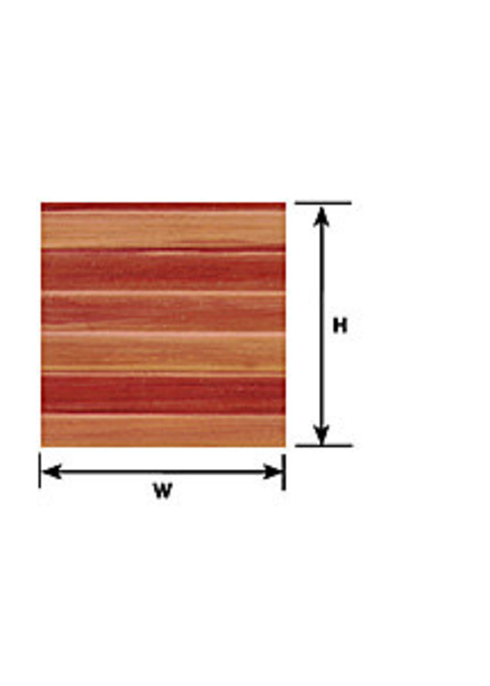 Plastruct PLA91533 Wood Planking Sheet