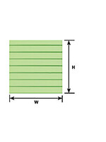 Plastruct PLA91552 Clapboard Siding Sheet