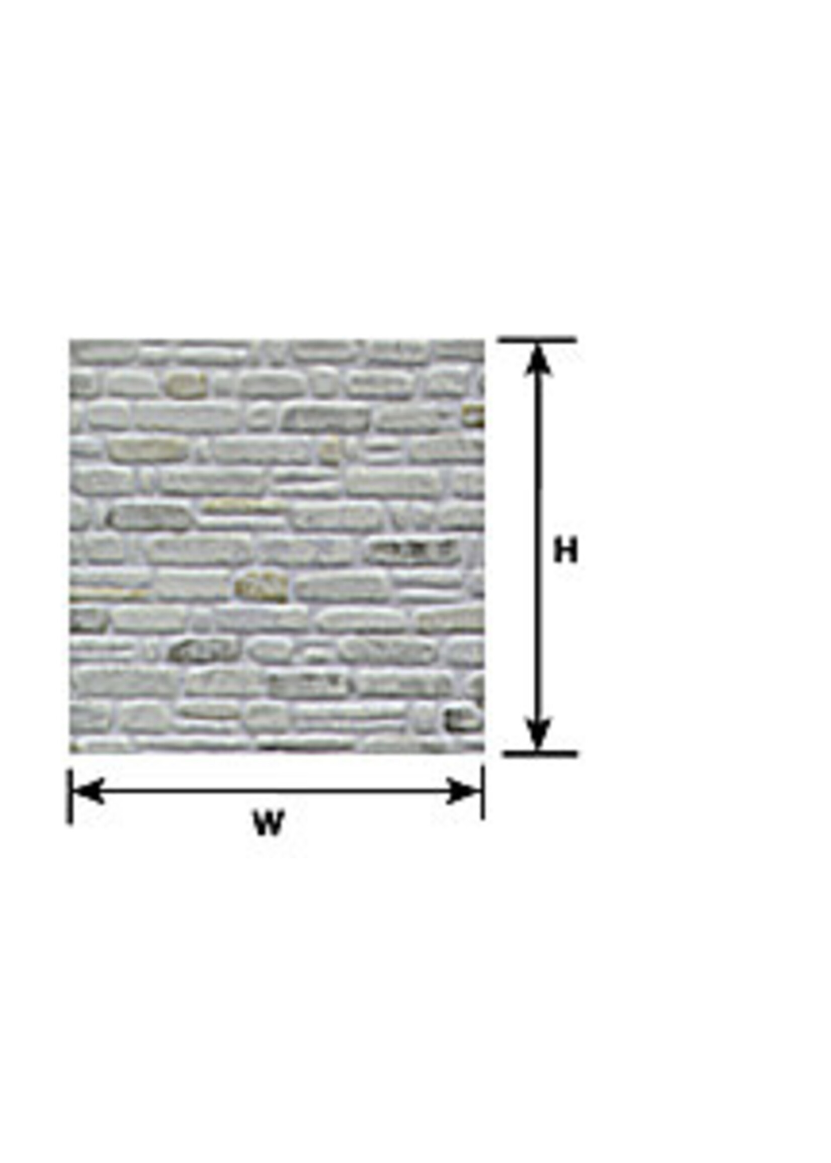 Plastruct PLA91560 Random Coursed Stone Sheet