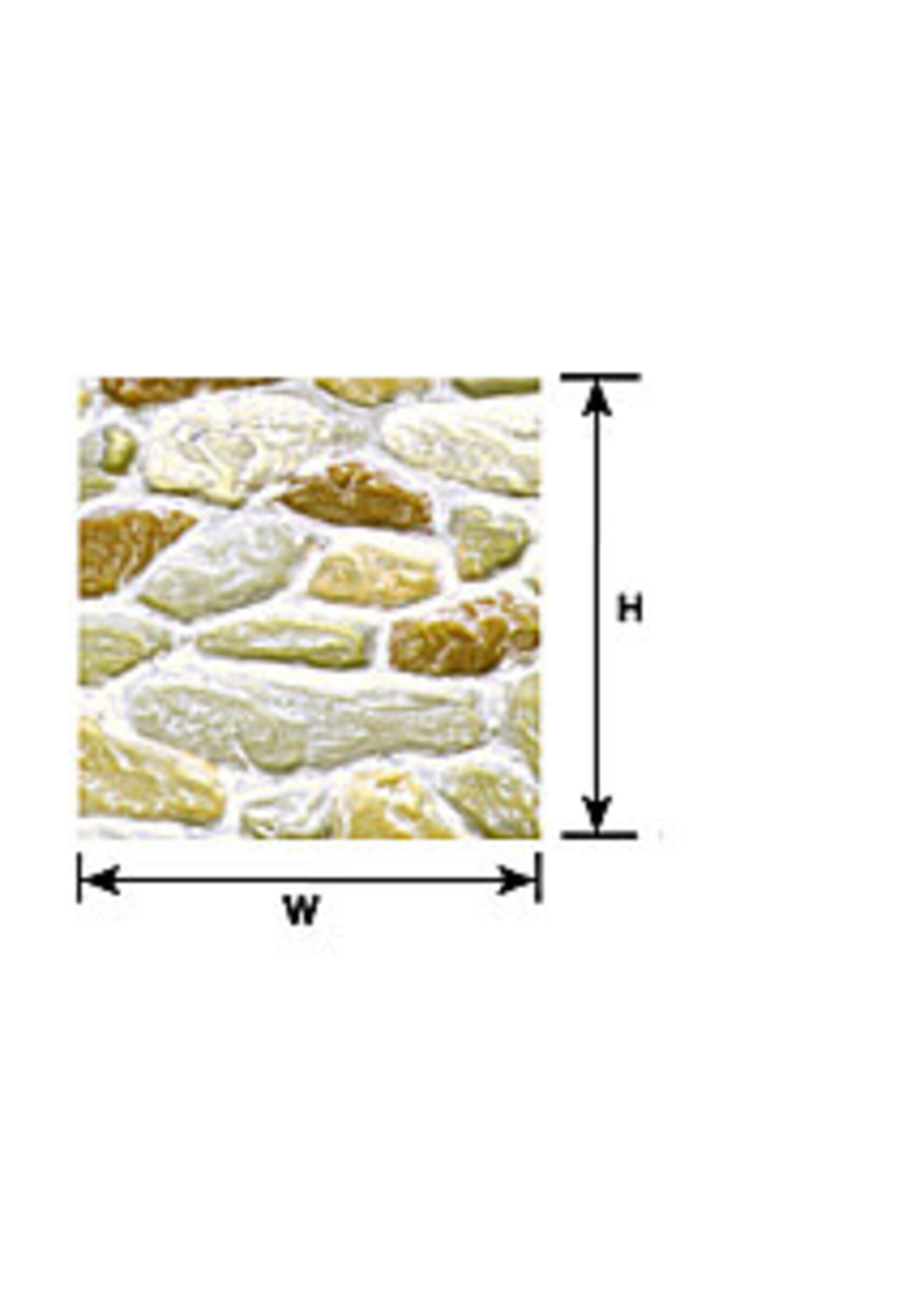 Plastruct PLA91564 Field Stone Sheet