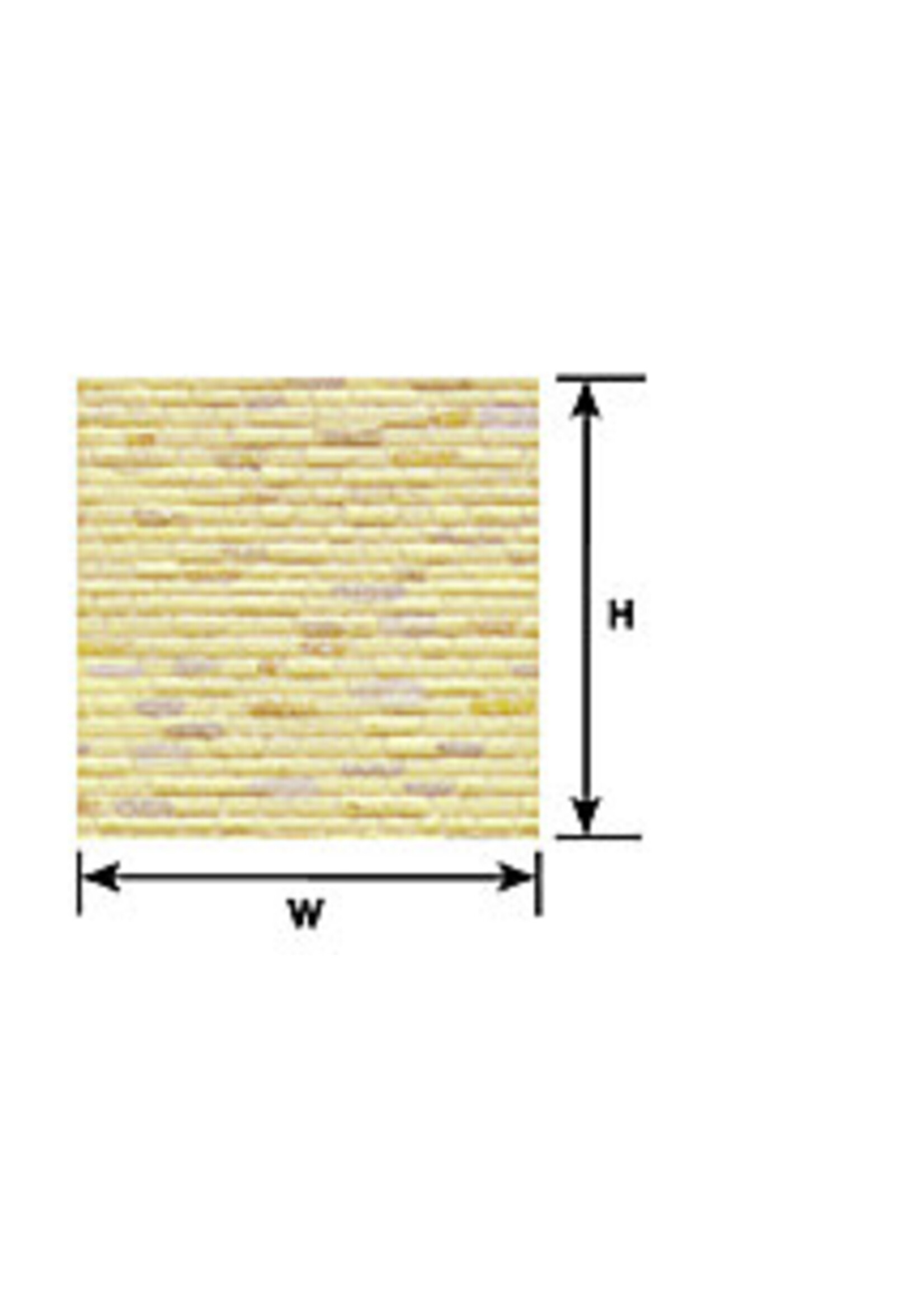 Plastruct PLA91590 Dressed Stone/Block Sheet