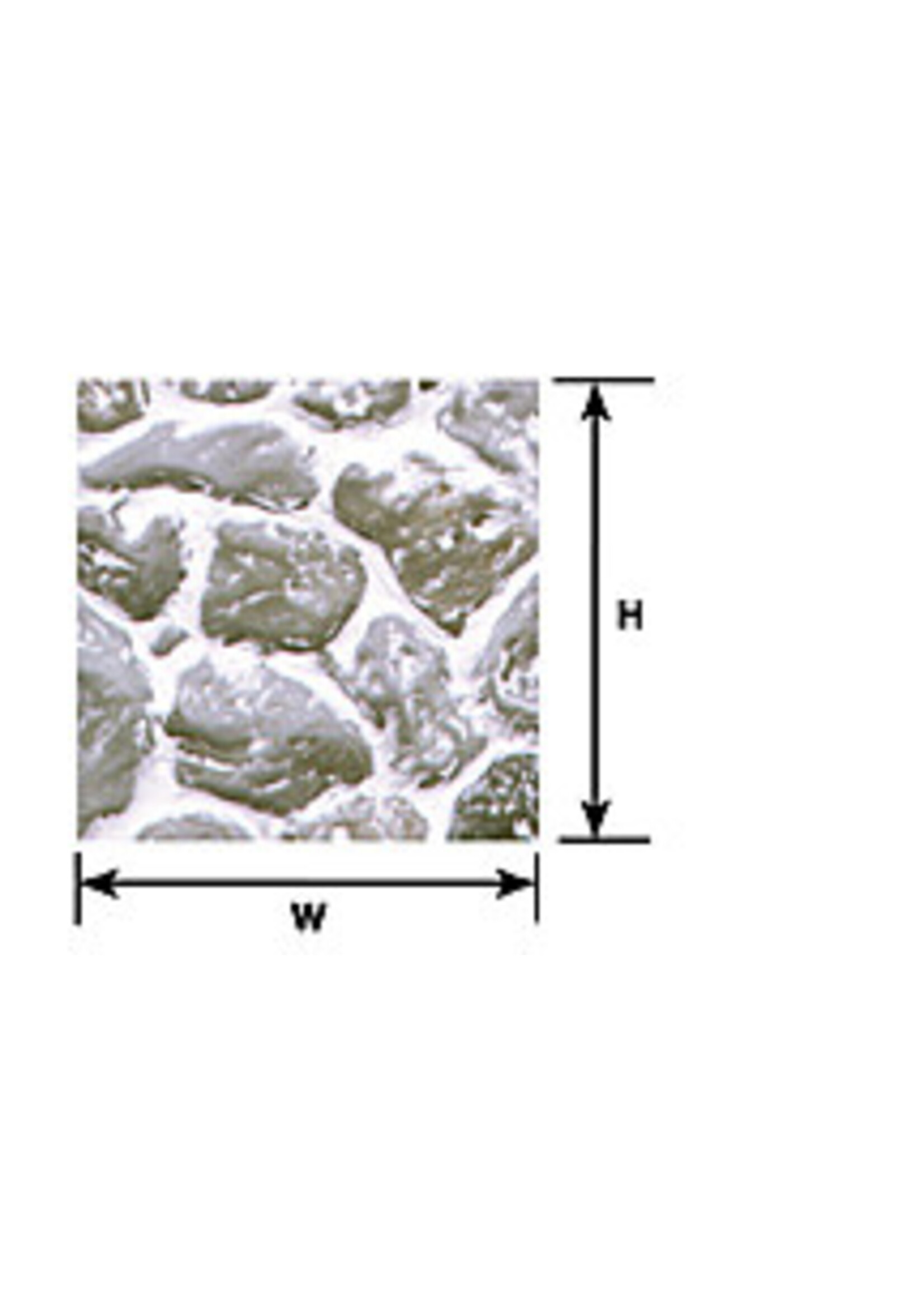 Plastruct PLA91591 Round Field Stone Sheet