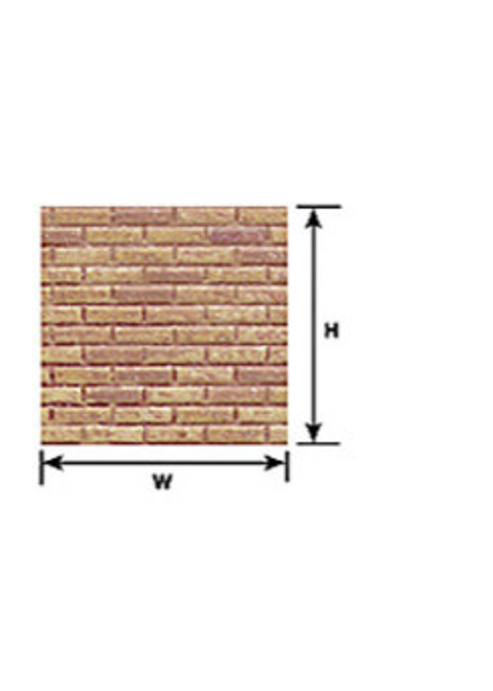 Plastruct PLA91604 G Brick Sheet