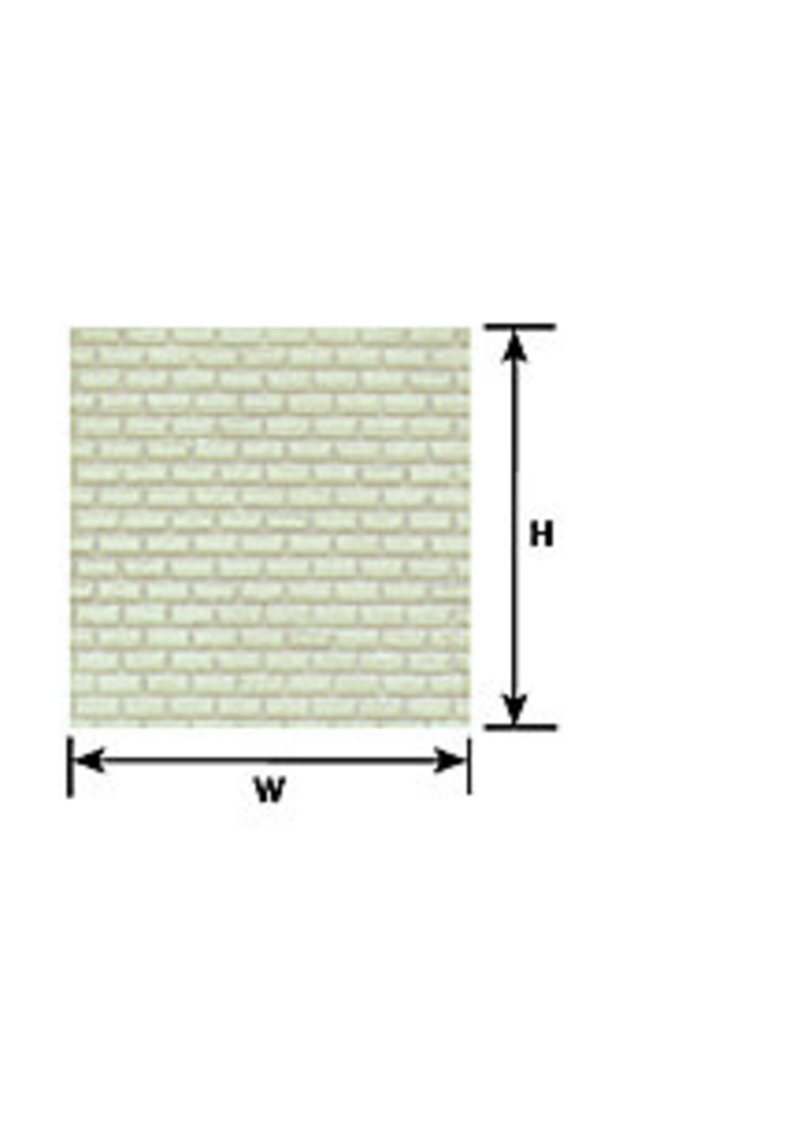Plastruct PLA91620 Cement Block Sheet
