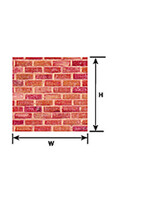 Plastruct PLA91612 G Rough Bricksheet
