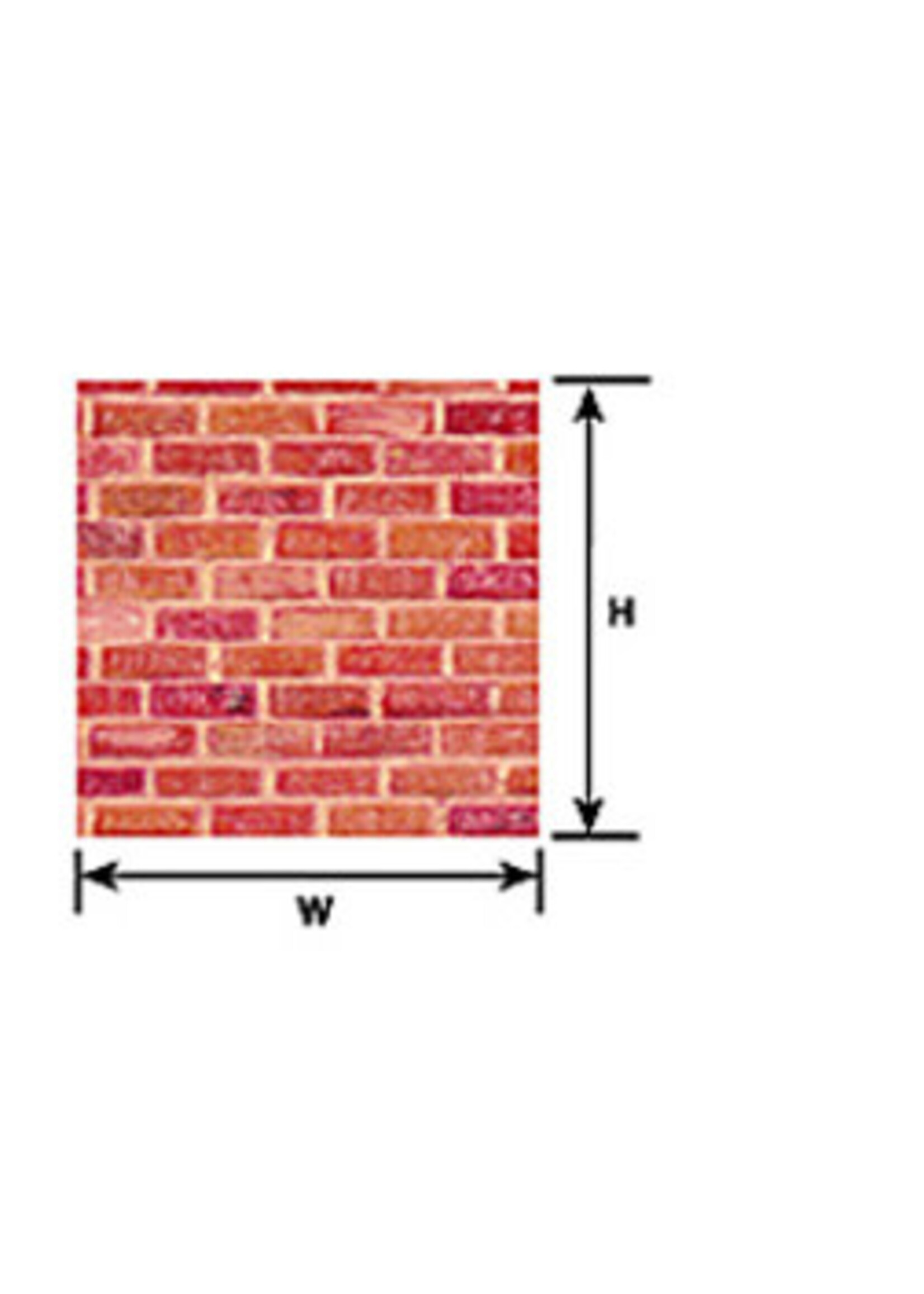 Plastruct PLA91612 G Rough Bricksheet