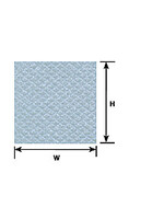 Plastruct PLA91650 Scalloped Edge Tile Sheet